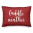 Cuddle Weather in Red 14x20 Spun Poly Pillow