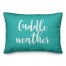 Cuddle Weather in Teal 14x20 Spun Poly Pillow