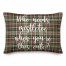 Who Needs Mistletoe When You're This Cute? in Tartan Plaid 14x20 Spun Poly Pillow