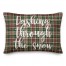 Dashing Through The Snow in Tartan Plaid 14x20 Spun Poly Pillow