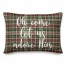 Oh Come Let Us Adore Him in Tartan Plaid 14x20 Spun Poly Pillow