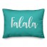 Falala in Teal 14x20 Spun Poly Pillow
