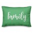 Family in Light Green 14x20 Spun Poly Pillow