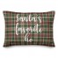 Santa's Favorite Ho in Tartan Plaid 14x20 Spun Poly Pillow