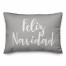Feliz Navidad in Gray 14x20 Spun Poly Pillow