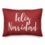 Feliz Navidad in Red 14x20 Spun Poly Pillow