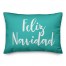 Feliz Navidad in Teal 14x20 Spun Poly Pillow