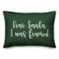 Dear Santa, I Was Framed in Dark Green 14x20 Spun Poly Pillow