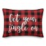 Get Your Jingle On in Buffalo Check Plaid 14x20 Spun Poly Pillow
