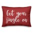 Get Your Jingle On in Red 14x20 Spun Poly Pillow