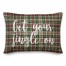 Get Your Jingle On in Tartan Plaid 14x20 Spun Poly Pillow
