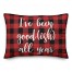 I've Been Good(ish) All Year in Buffalo Check Plaid 14x20 Spun Poly Pillow