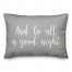 And To All A Good Night in Gray 14x20 Spun Poly Pillow
