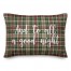 And To All A Good Night in Tartan Plaid 14x20 Spun Poly Pillow