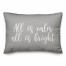 All Is Calm, All Is Bright in Gray 14x20 Spun Poly Pillow