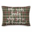 Who Needs Santa When You've Got Grandma? in Tartan Plaid 14x20 Spun Poly Pillow