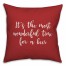 It's The Most Wonderful Time For A Beer in Red 18x18 Spun Poly Pillow