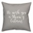 We Wish You A Meowy Catmas in Gray 18x18 Spun Poly Pillow