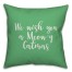 We Wish You A Meowy Catmas in Light Green 18x18 Spun Poly Pillow
