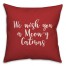 We Wish You A Meowy Catmas in Red 18x18 Spun Poly Pillow