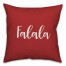 Falala in Red 18x18 Spun Poly Pillow