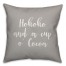 Hohoho And  A Cup O' Cocoa in Gray 18x18 Spun Poly Pillow