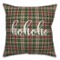 Hohoho in Tartan Plaid 18x18 Spun Poly Pillow