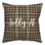 Jolly AF in Tartan Plaid 18x18 Spun Poly Pillow