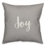 Joy in Gray 18x18 Spun Poly Pillow