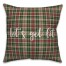 Let's Get Lit in Tartan Plaid 18x18 Spun Poly Pillow
