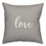 Love in Gray 18x18 Spun Poly Pillow