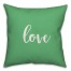 Love in Light Green 18x18 Spun Poly Pillow