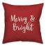 Merry & Bright in Red 18x18 Spun Poly Pillow