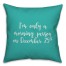 I'm Only A Morning Person On December 25 in Teal 18x18 Spun Poly Pillow