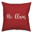 Mr. Claus in Red 18x18 Spun Poly Pillow
