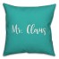 Mr. Claus in Teal 18x18 Spun Poly Pillow