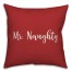 Mr. Naughty in Red 18x18 Spun Poly Pillow