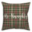 Mr. Naughty in Tartan Plaid 18x18 Spun Poly Pillow