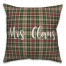 Mrs. Claus in Tartan Plaid 18x18 Spun Poly Pillow