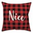 Nice in Buffalo Check Plaid 18x18 Spun Poly Pillow