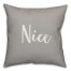 Nice in Gray 18x18 Spun Poly Pillow