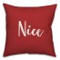 Nice in Red 18x18 Spun Poly Pillow