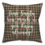 Dear Santa in Tartan Plaid 18x18 Spun Poly Pillow
