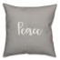 Peace in Gray 18x18 Spun Poly Pillow