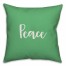 Peace in Light Green 18x18 Spun Poly Pillow