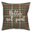 Better Not Pout in Tartan Plaid 18x18 Spun Poly Pillow