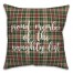 Proud Member Of The Naughty List in Tartan Plaid 18x18 Spun Poly Pillow