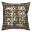 Single All The Way in Tartan Plaid 18x18 Spun Poly Pillow