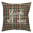 Sleigh All Day in Tartan Plaid 18x18 Spun Poly Pillow