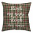 Sleigh My Name in Tartan Plaid 18x18 Spun Poly Pillow